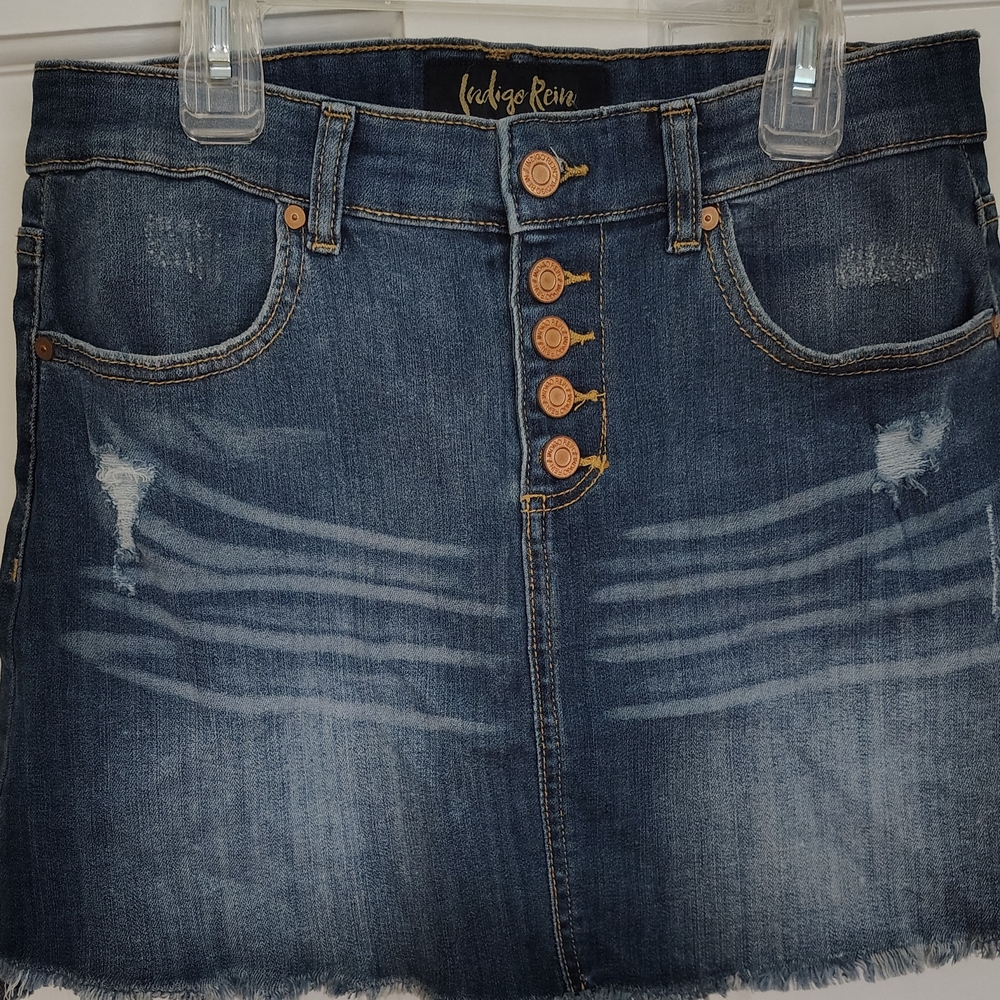 Indigo Rein Blue Mini Pencil Skirt Casual